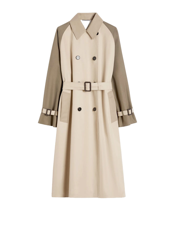 Max Mara Weekend Coats Beige Cotone Poliestere