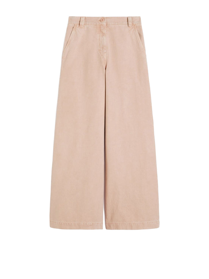 Max Mara Weekend Trousers Pink Cotone