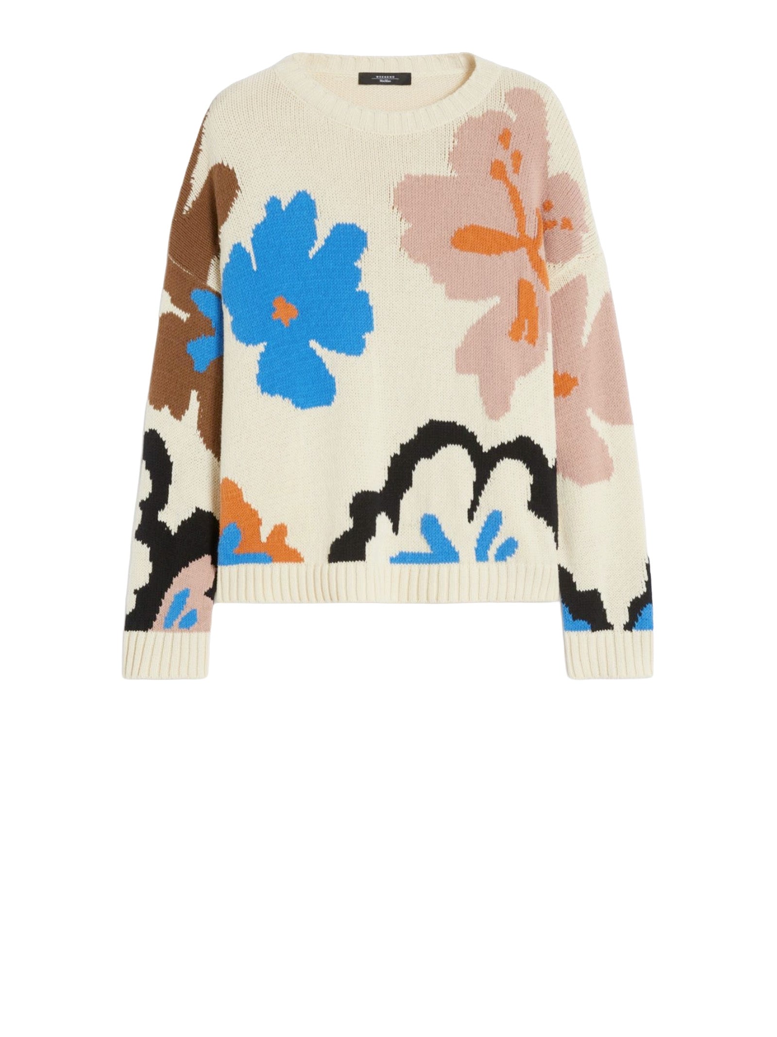 Max Mara Weekend Sweaters Dis. Fiore Cotone Acrilica
