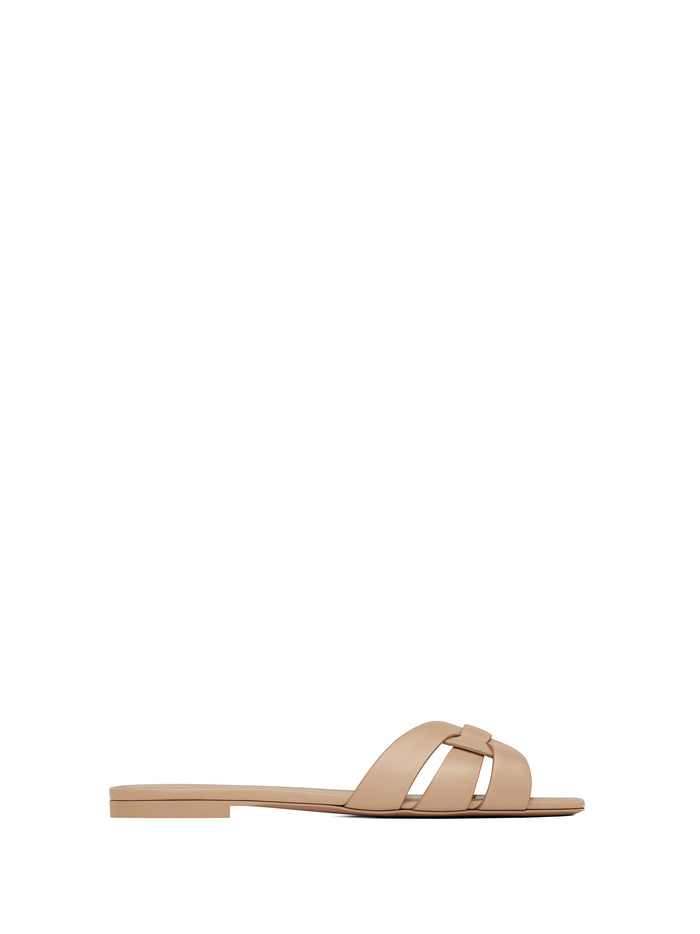 Saint Laurent Sandals Beige Calf Leather