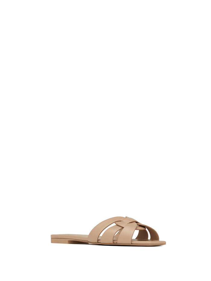 Saint Laurent Sandals Beige Calf Leather
