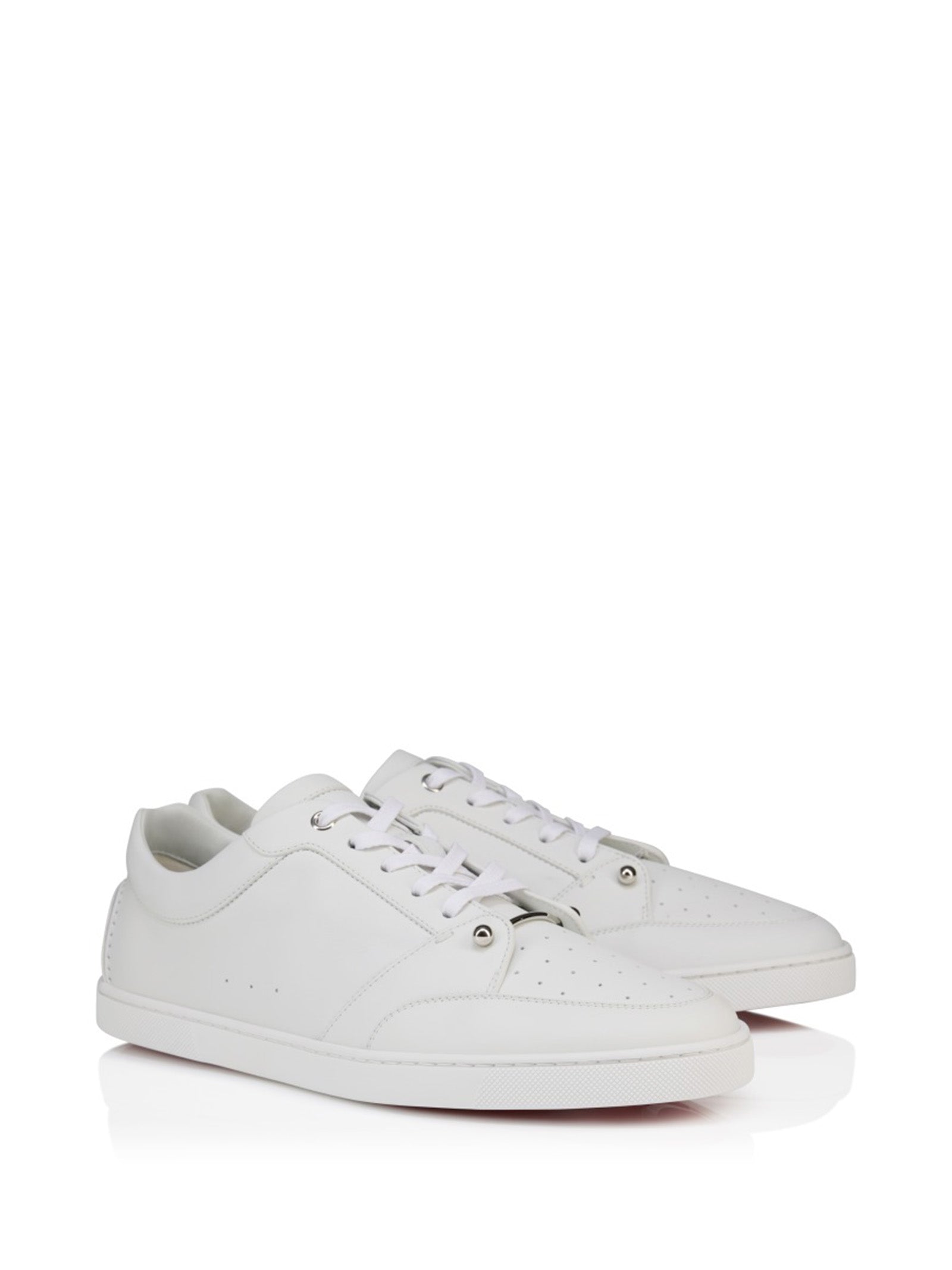 LOUBOUTIN Sneakers White Calf Leather