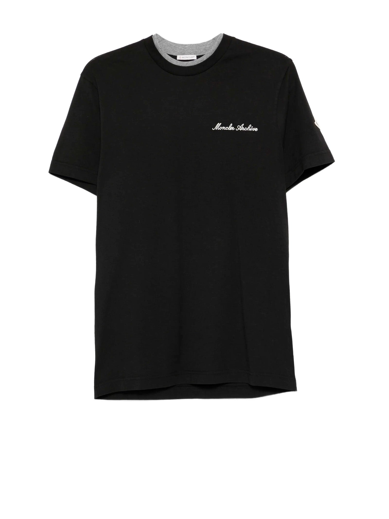 Moncler T-shirts and Polos Black Cotton