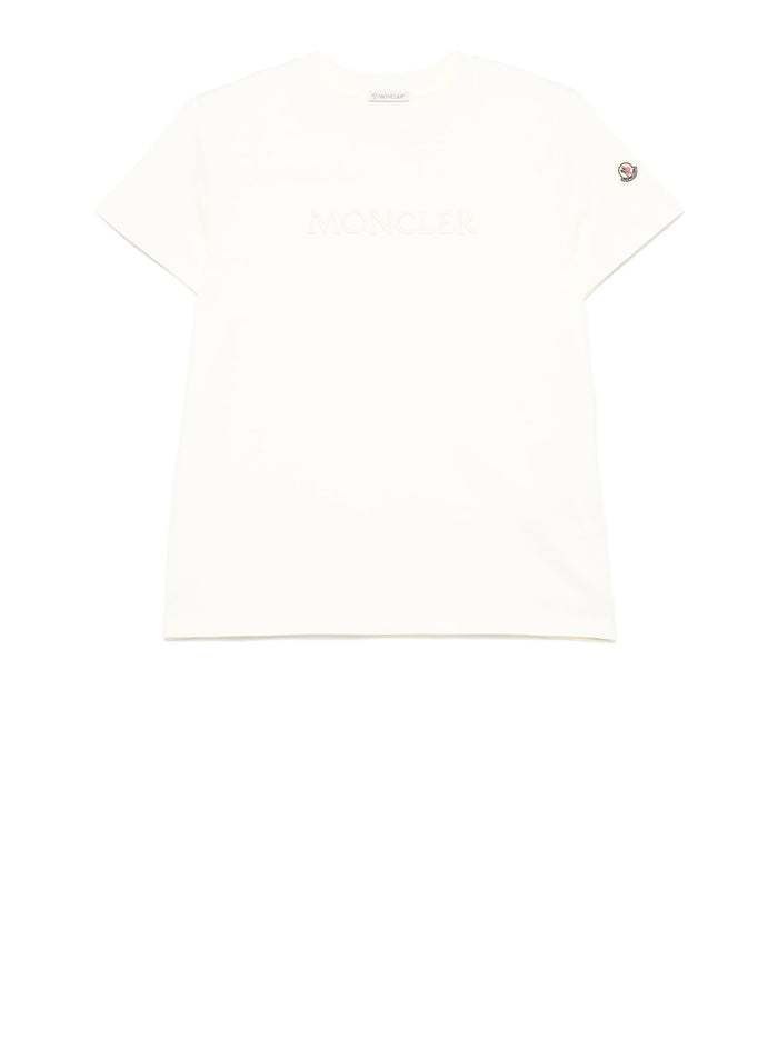 Moncler T-shirts and Polos White Cotton
