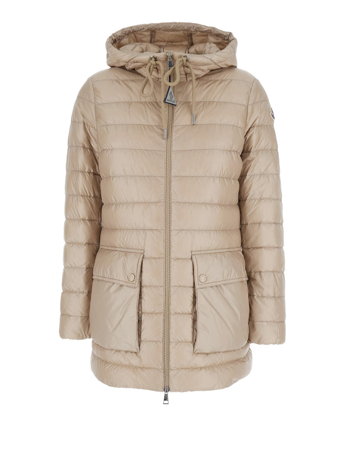 Moncler Coats Beige Outer: Polyamide/nylon