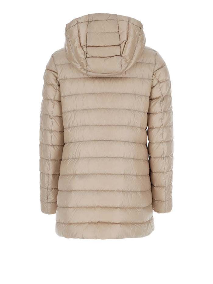 Moncler Coats Beige Outer: Polyamide/nylon