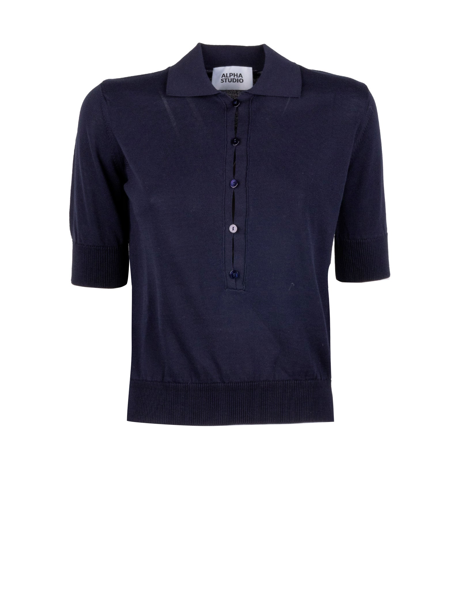 Alpha studio T-shirts and Polos Blue