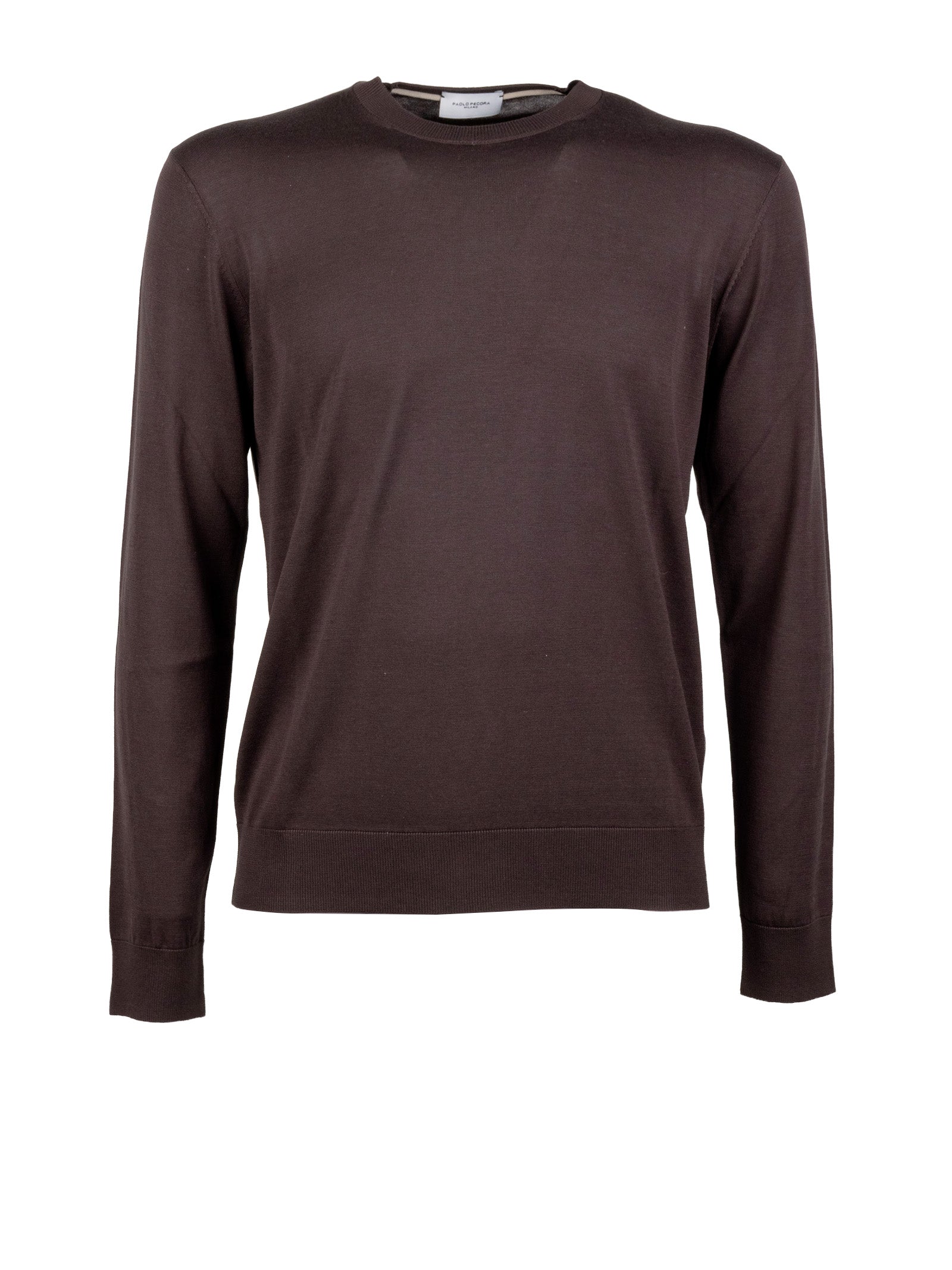 Paolo Pecora Sweaters Marrone Scuro