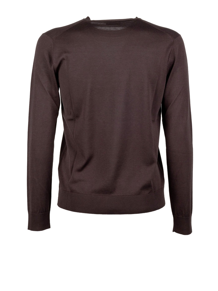 Paolo Pecora Sweaters Marrone Scuro