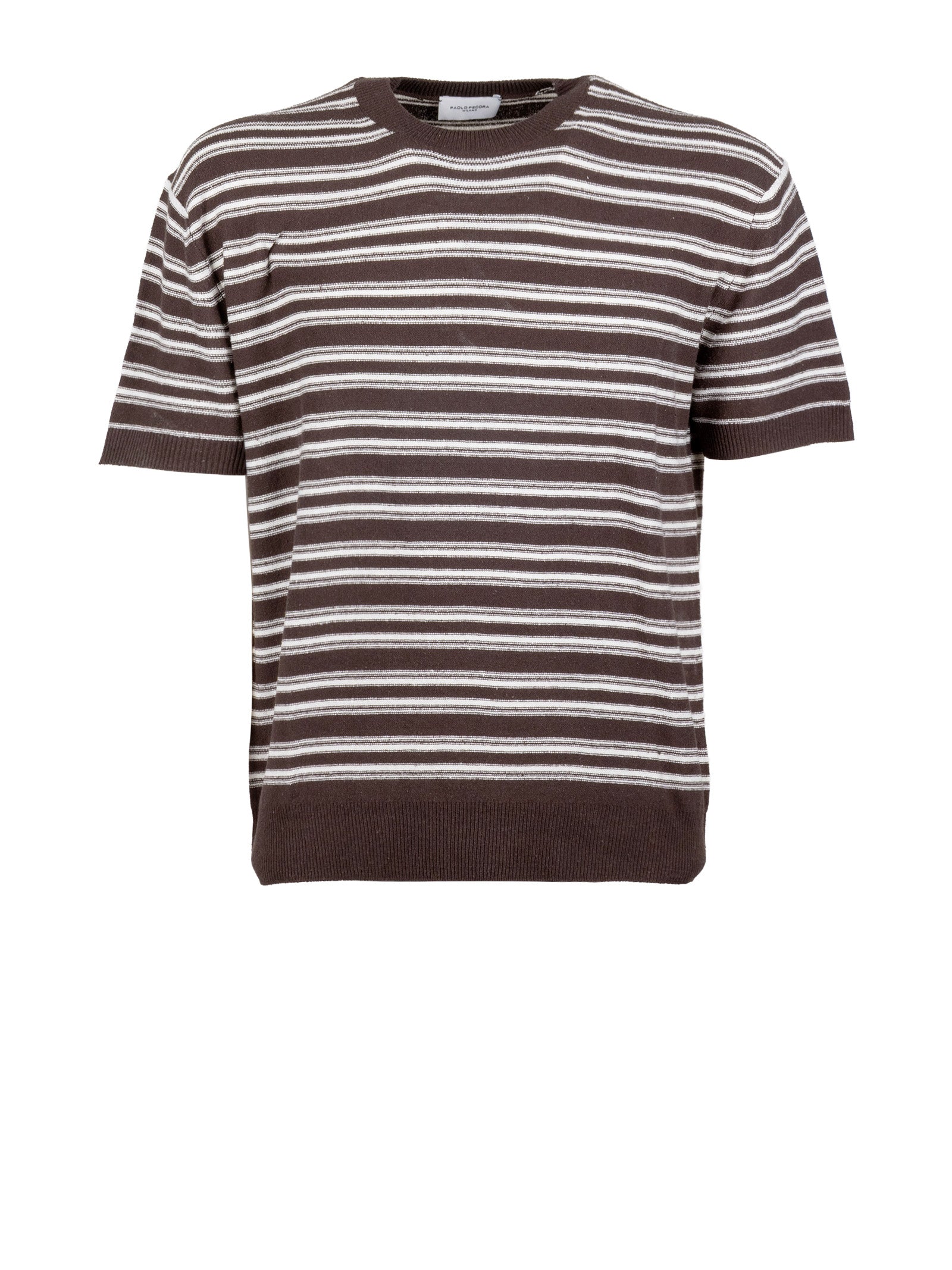 Paolo Pecora T-Shirts And Polos Marrone Scuro