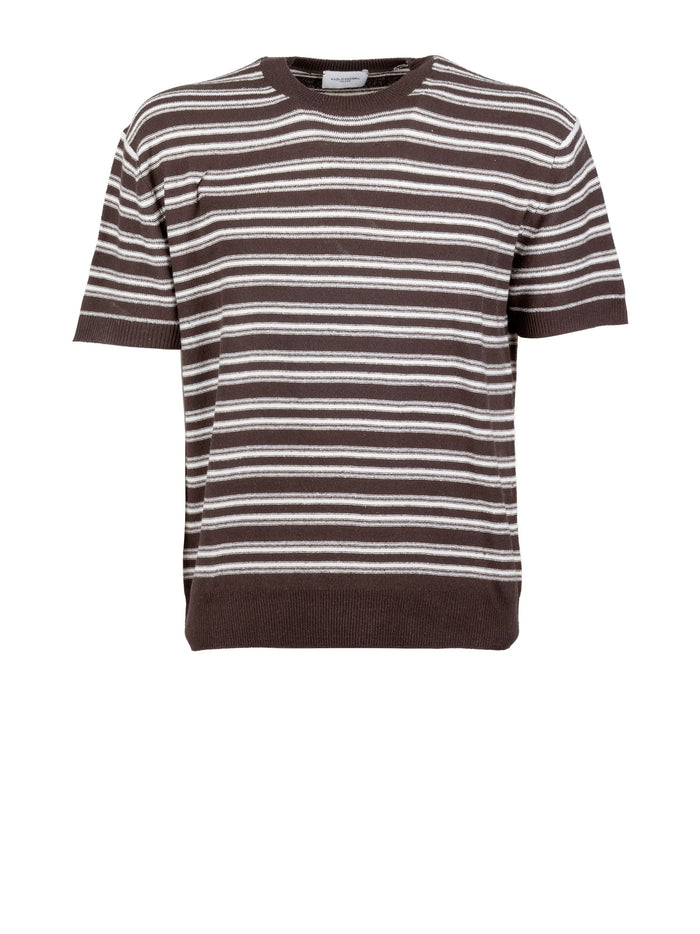 Paolo Pecora T-Shirts And Polos Marrone Scuro