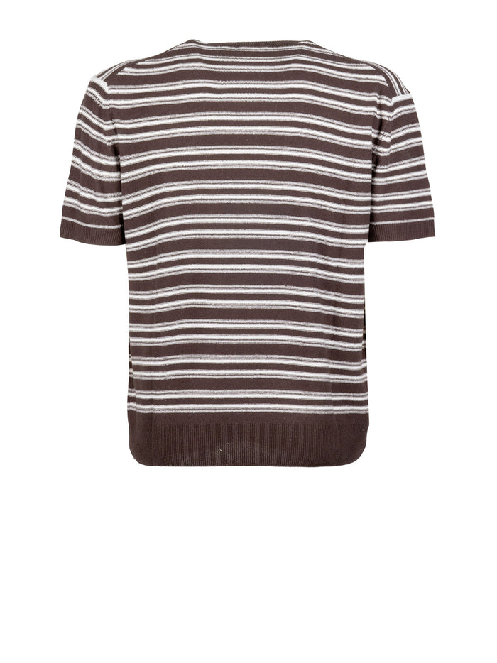 Paolo Pecora T-Shirts And Polos Marrone Scuro