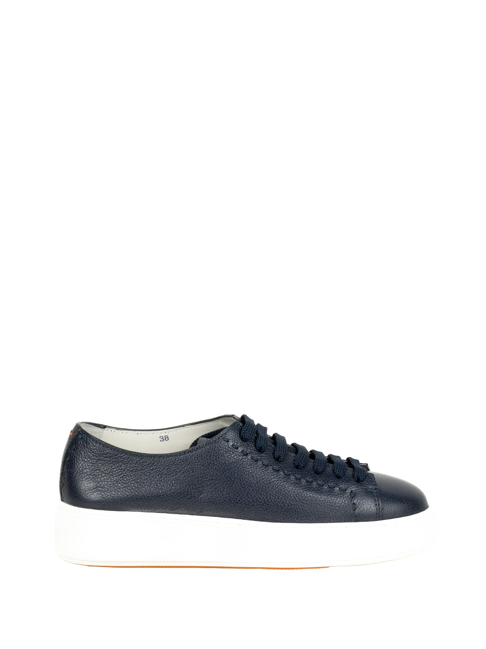 Santoni Sneakers Blue Leather