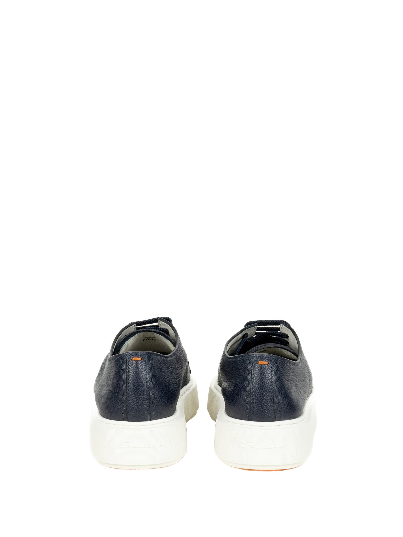 Santoni Sneakers Blue Leather