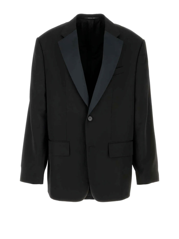 Balenciaga Jackets Black Wool