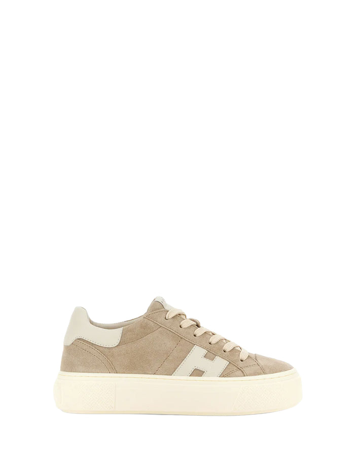 Hogan Sneakers Taupe Leather