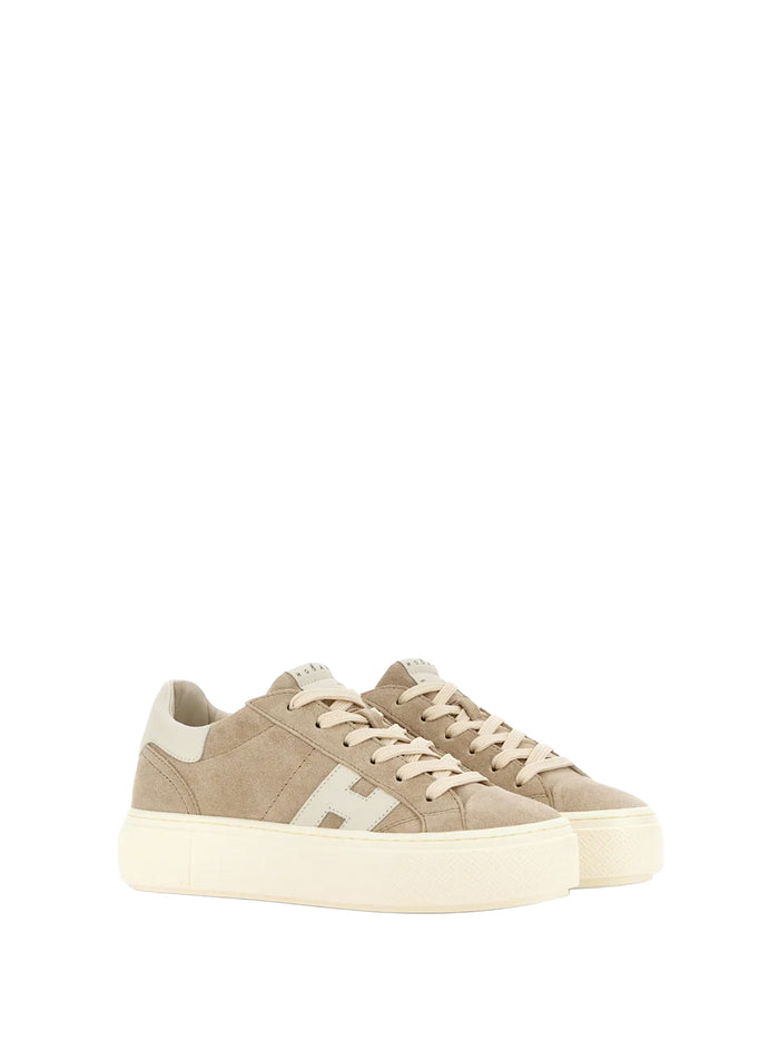 Hogan Sneakers Taupe Leather