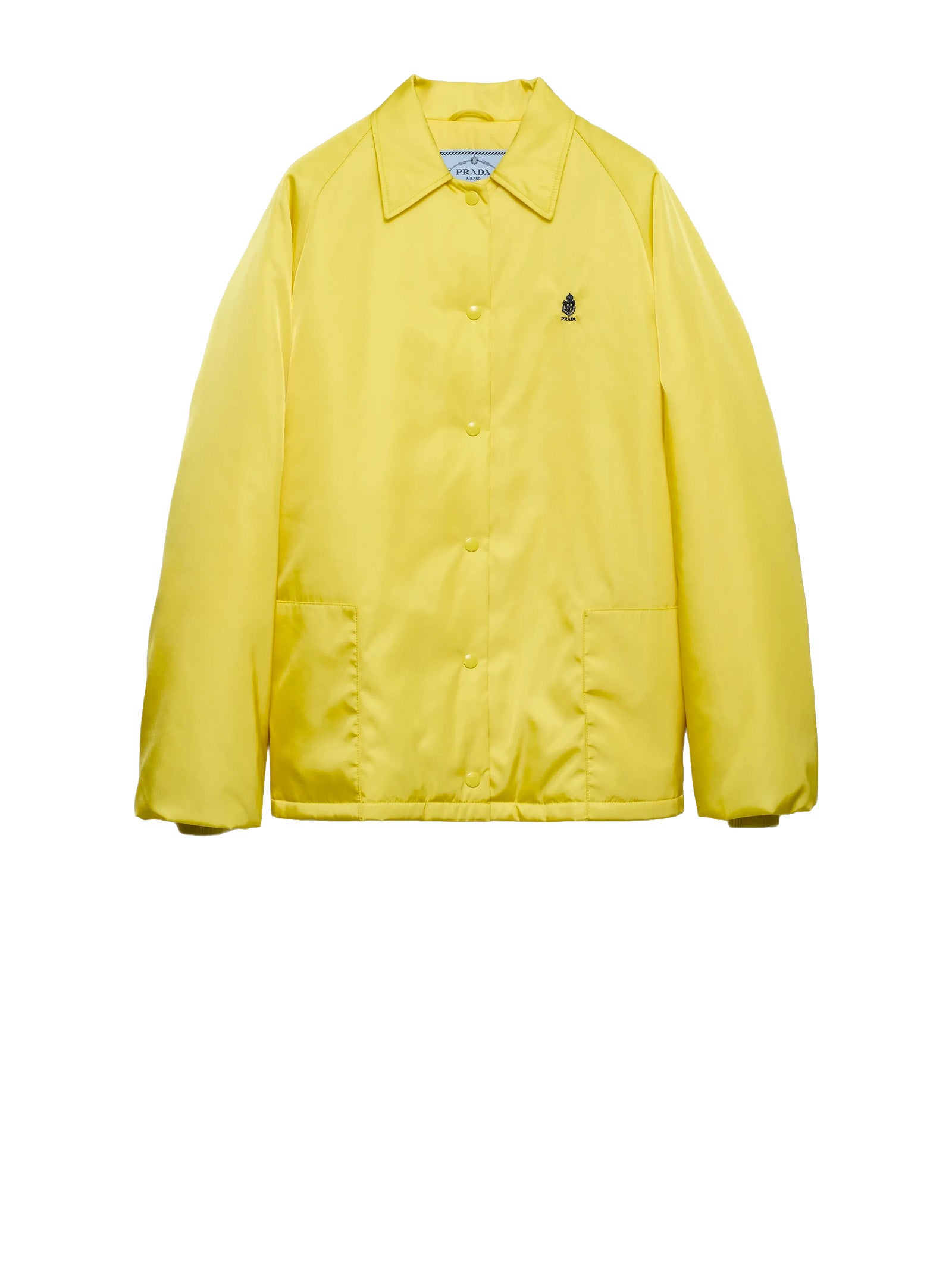 Prada Jackets Yellow Recycled Polyamide