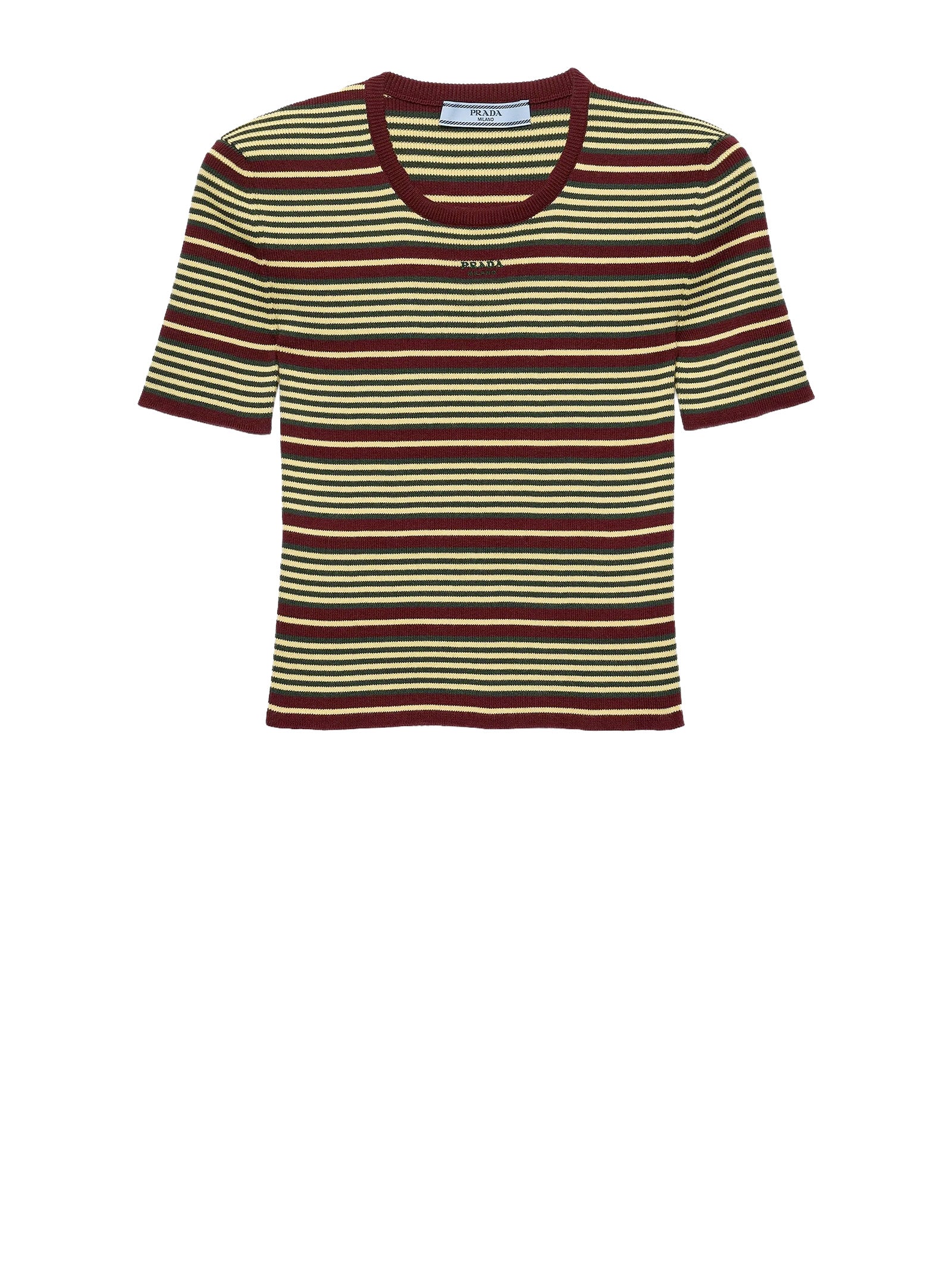 Prada Sweaters Amaranto + Crema Co Polyamide