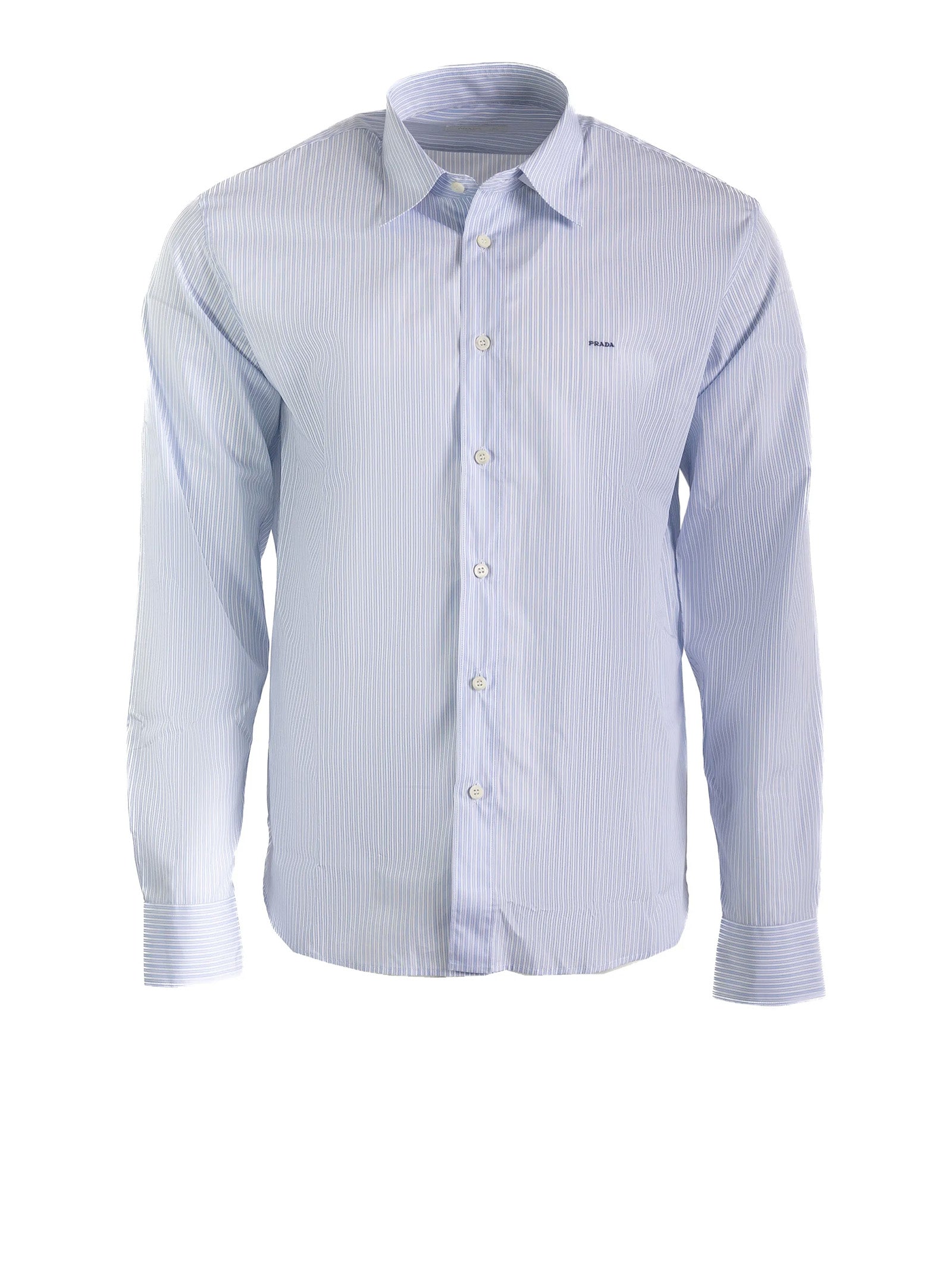 Prada Shirts Cielo Bianco Cotton