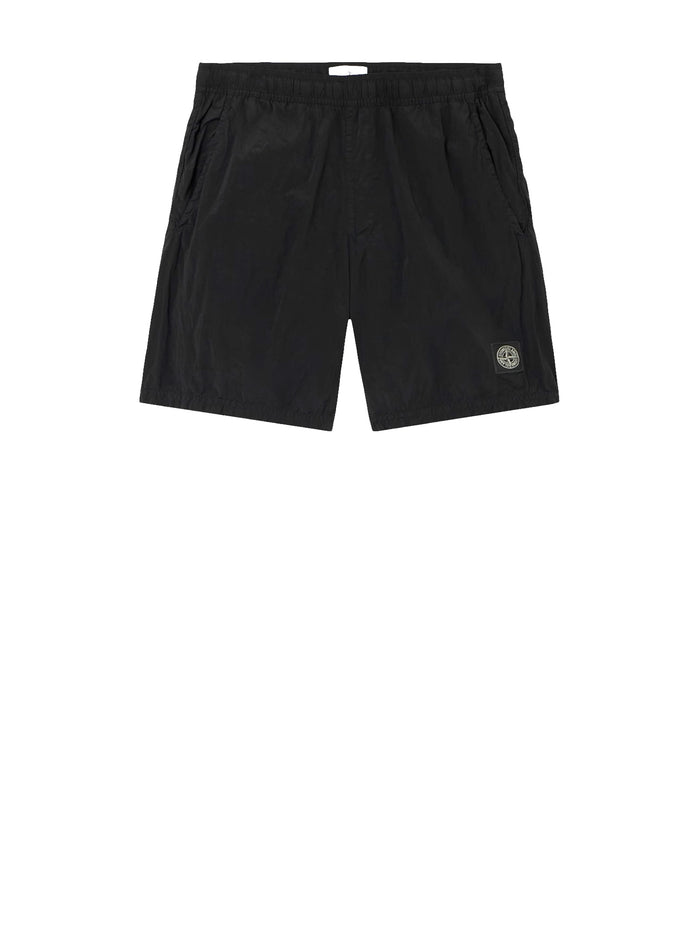 Stone Island Shorts Black Fibra Poliammidica