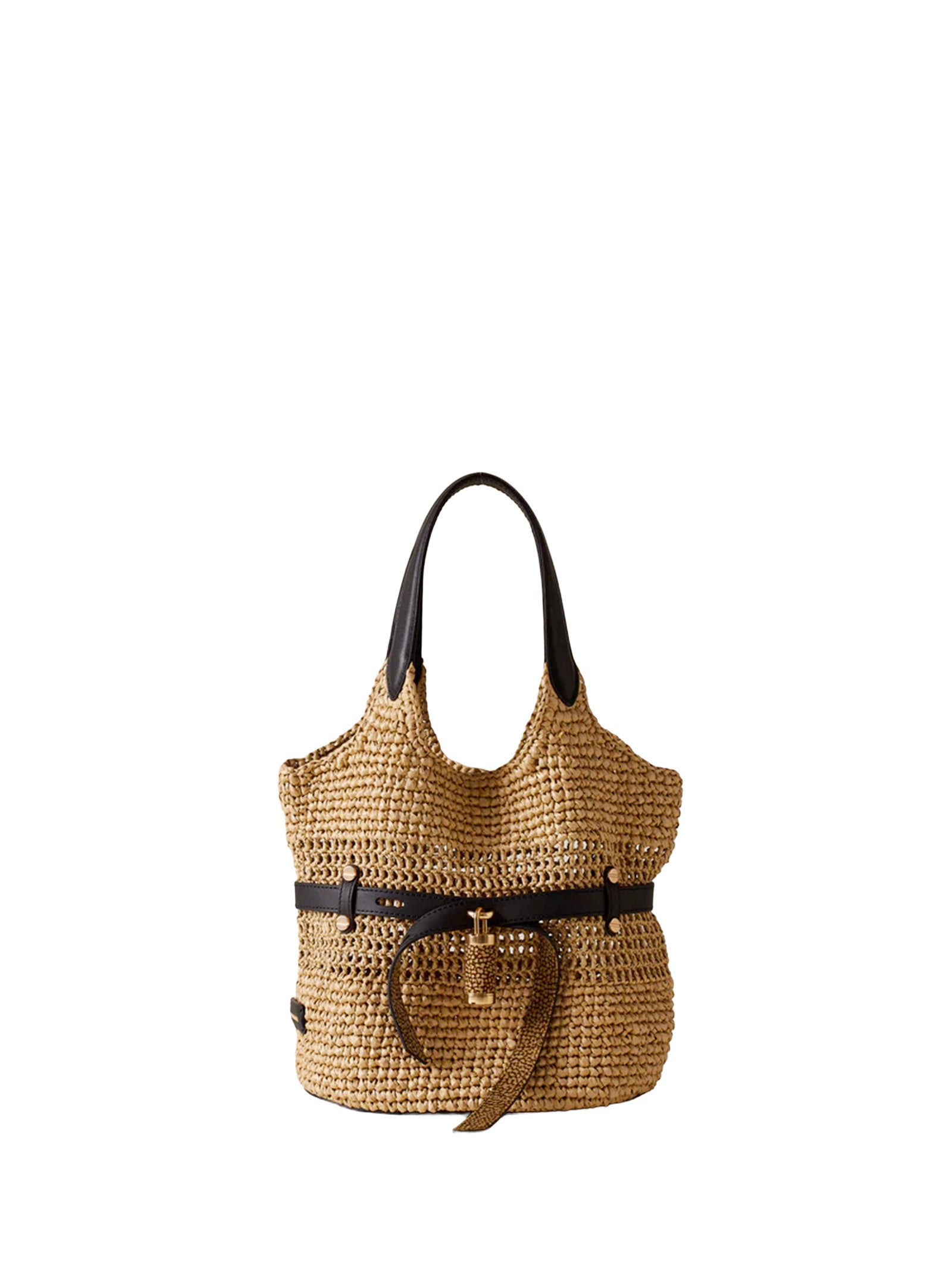 Borbonese Bags Naturale/ Nero