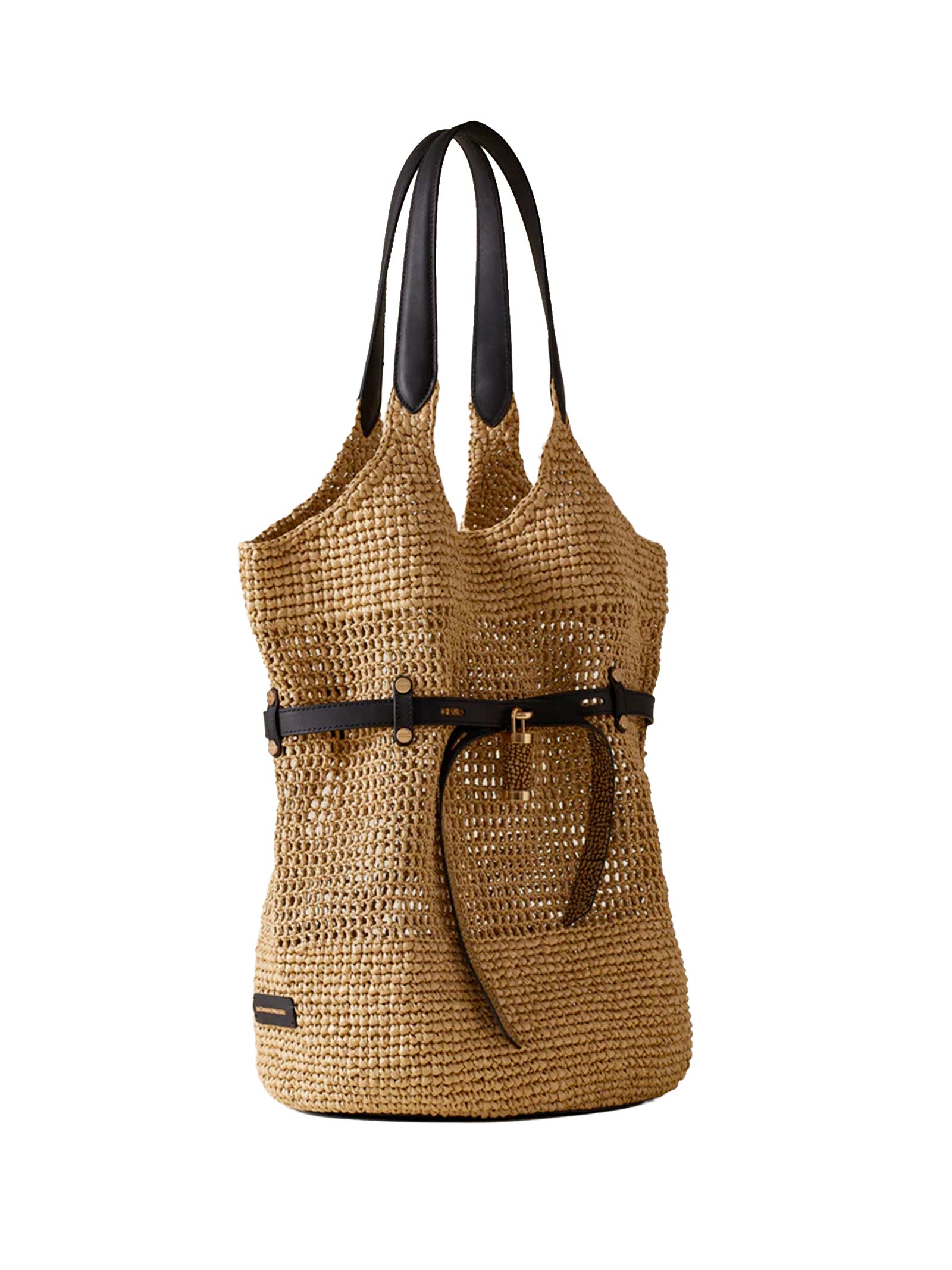 Borbonese Bags Naturale/ Nero
