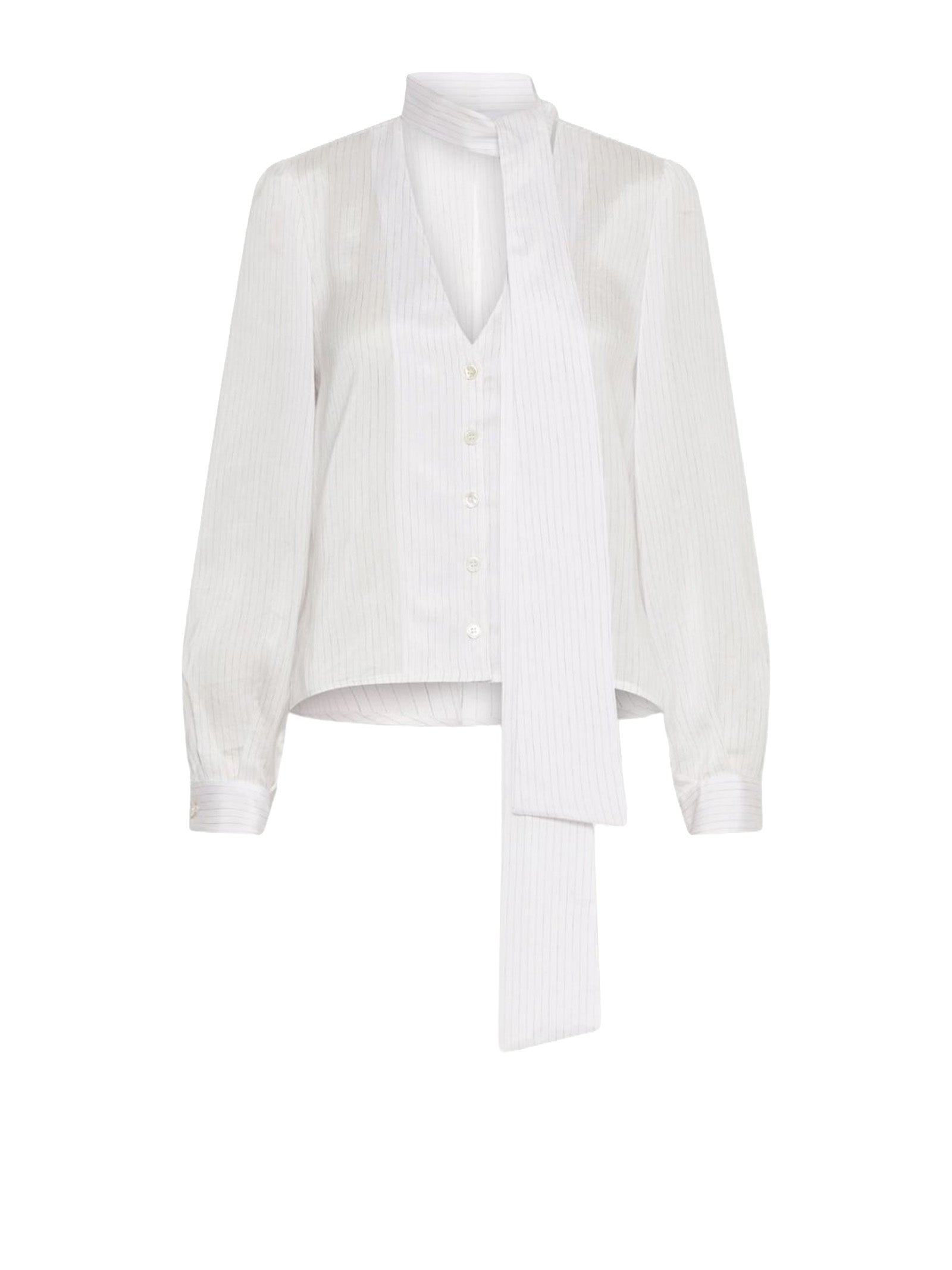 Marella Shirts Bianco Gessato