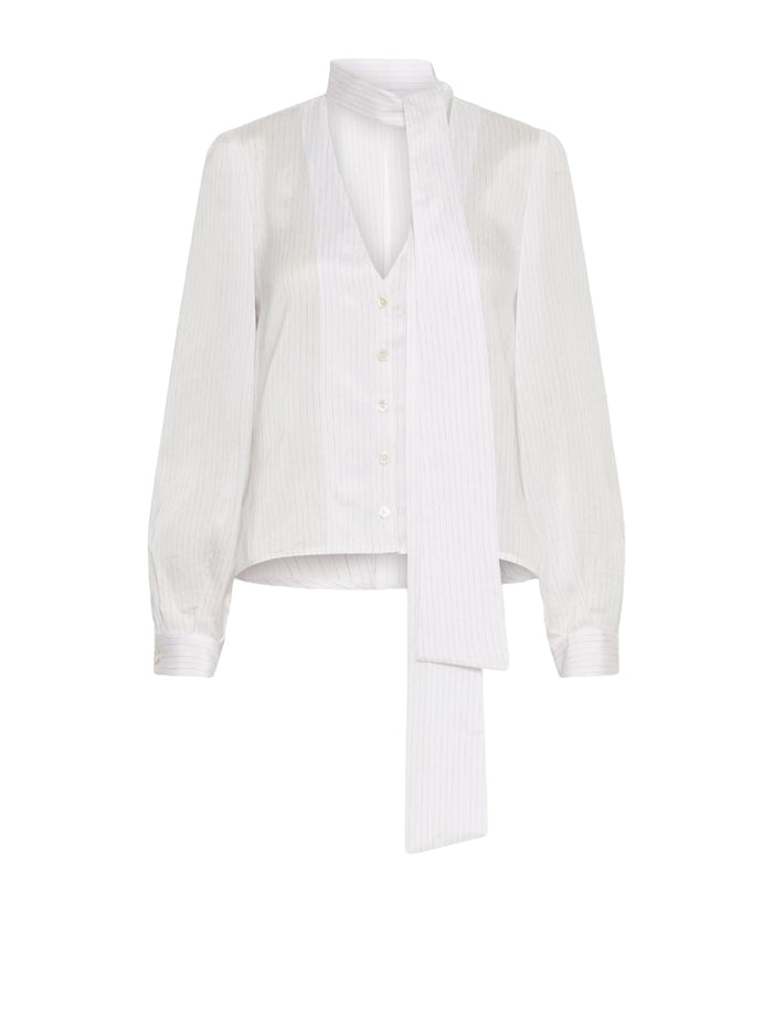Marella Shirts Bianco Gessato
