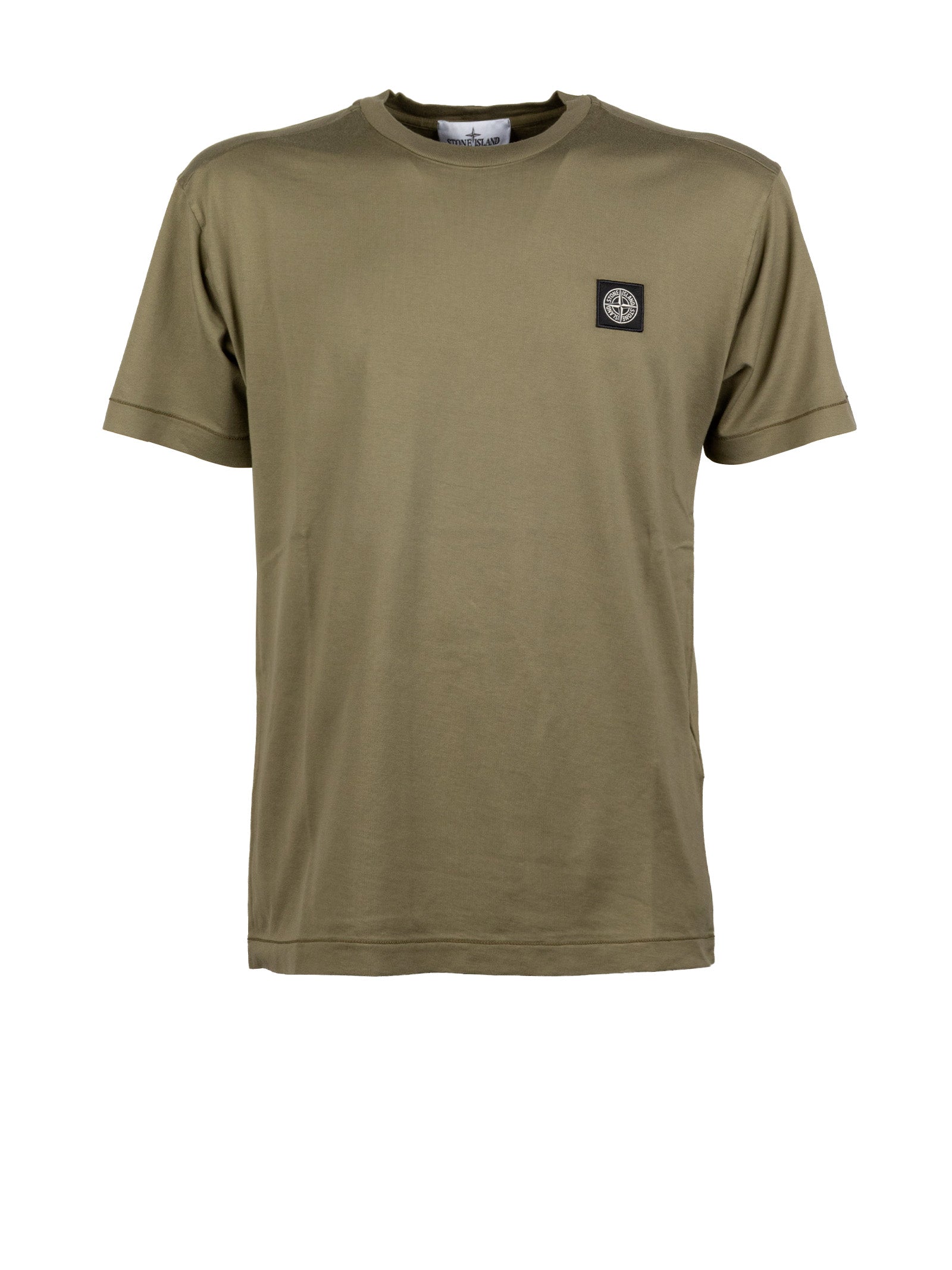 Stone Island T-Shirts And Polos Military Green Cotone