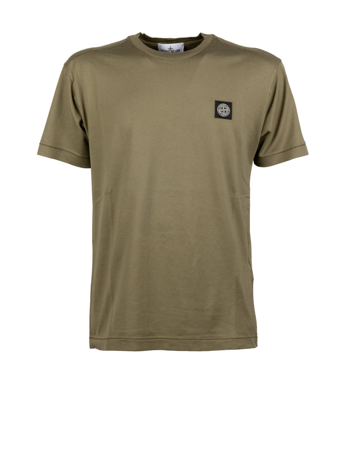 Stone Island T-Shirts And Polos Military Green Cotone