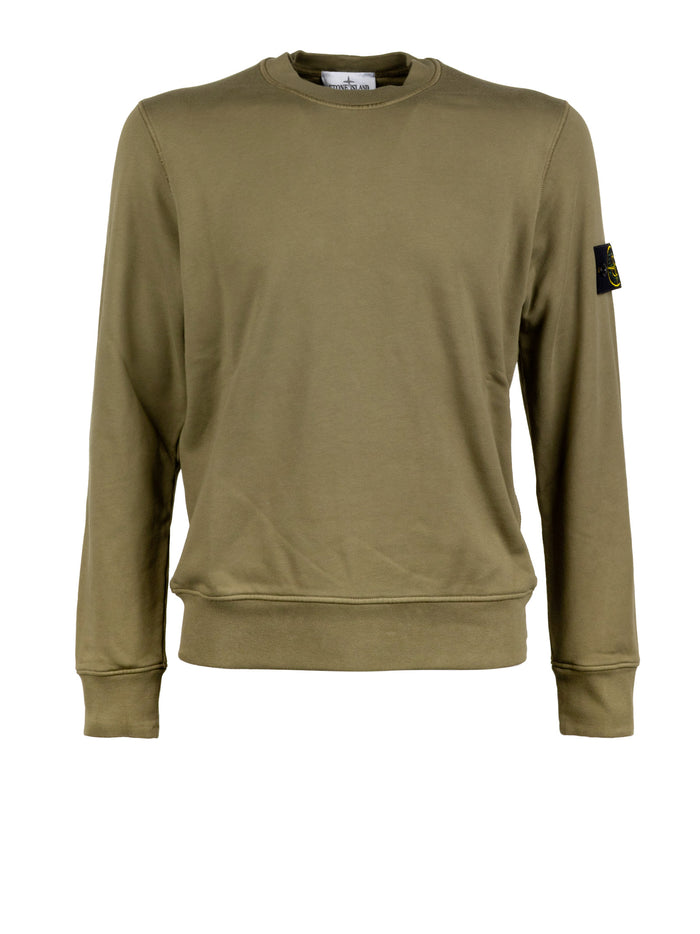 Stone Island Sweaters Military Green Cotone