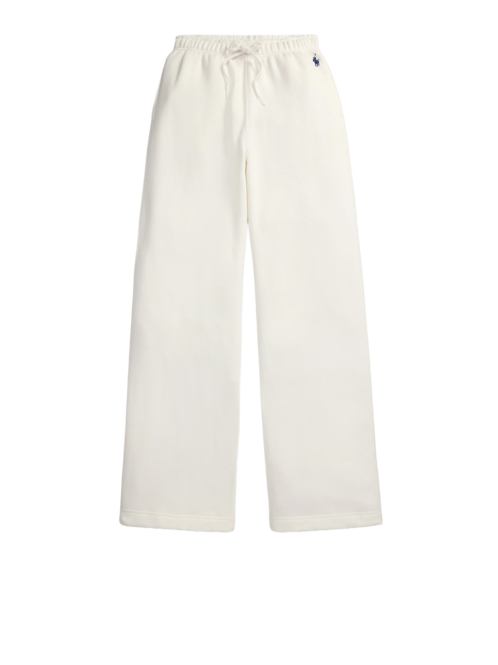 Polo Ralph Lauren Trousers White Cotton Polyester