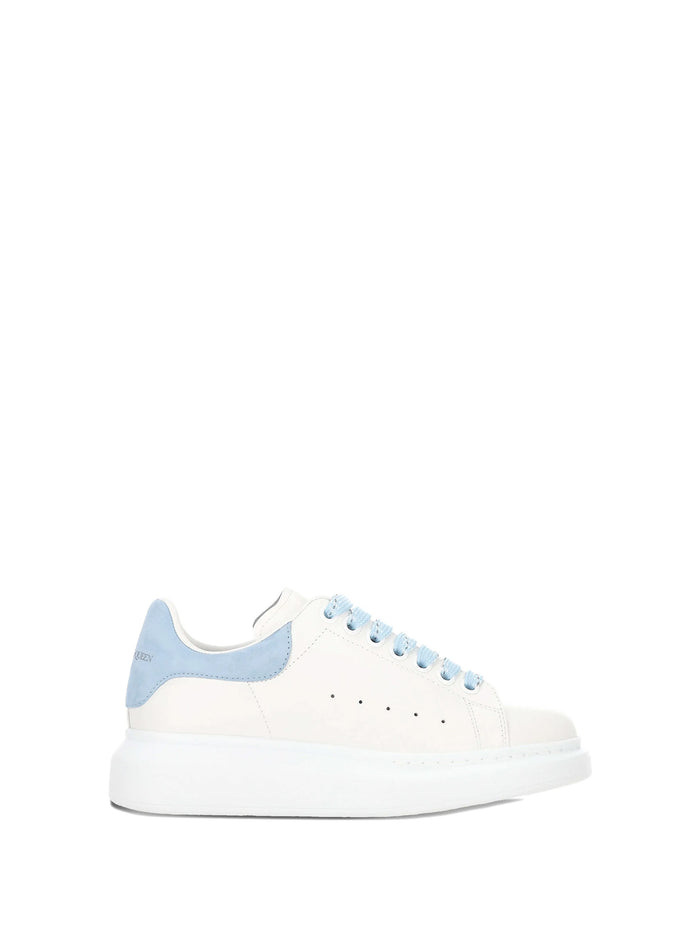 Alexander McQueen Sneakers White Powder Blue Calf Leather