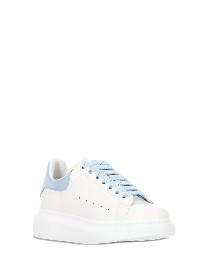 Alexander McQueen Sneakers White Powder Blue Calf Leather