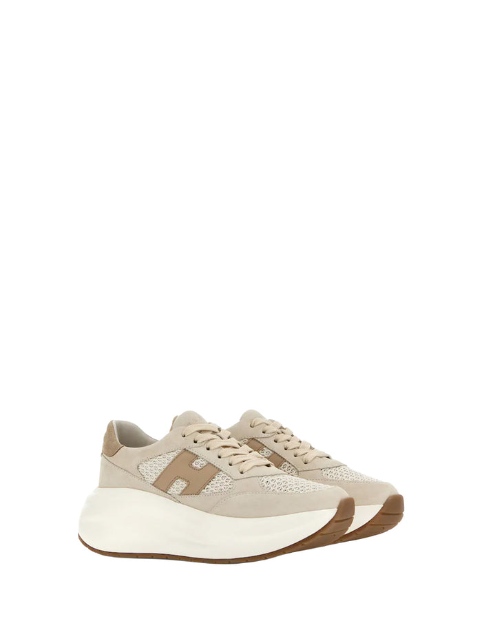 Hogan Sneakers Beige Leather