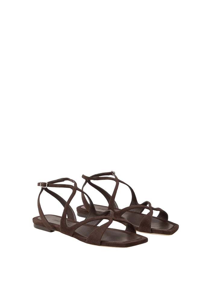 Jimmy Choo Sandals Brown Suede