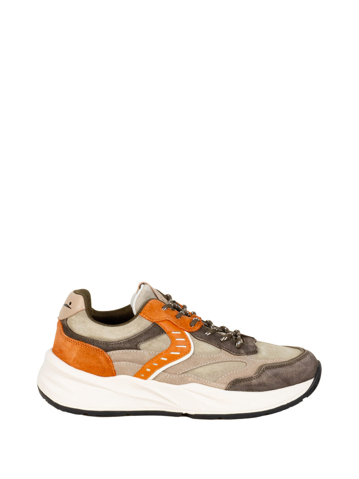 Voile Blanche Sneakers Fango Beige Arancio