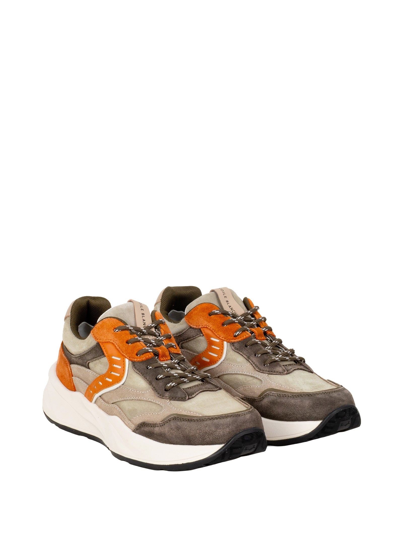 Voile Blanche Sneakers Fango Beige Arancio