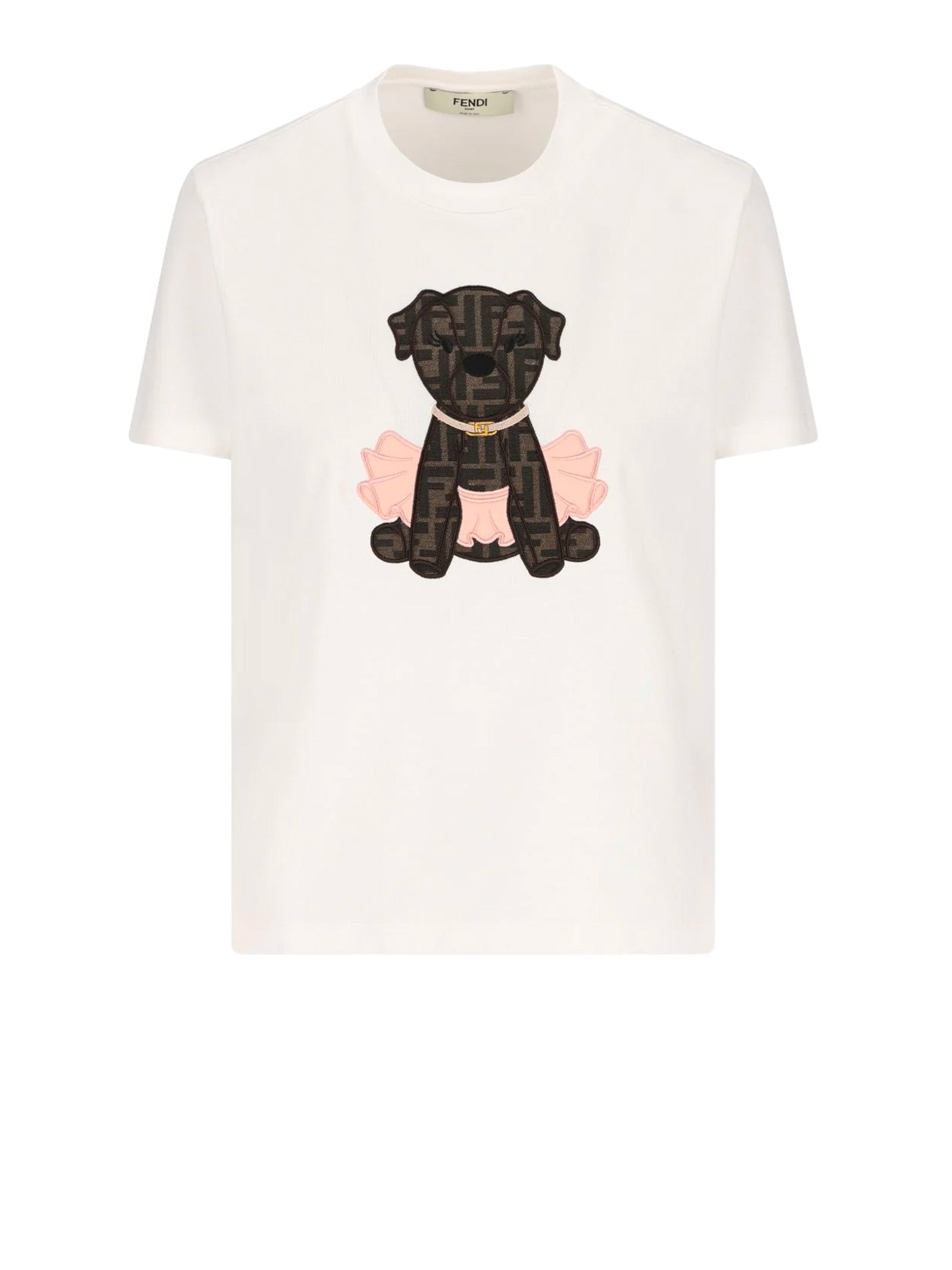 Fendi T-shirts and Polos Beige Co+ricamo:vi+pl