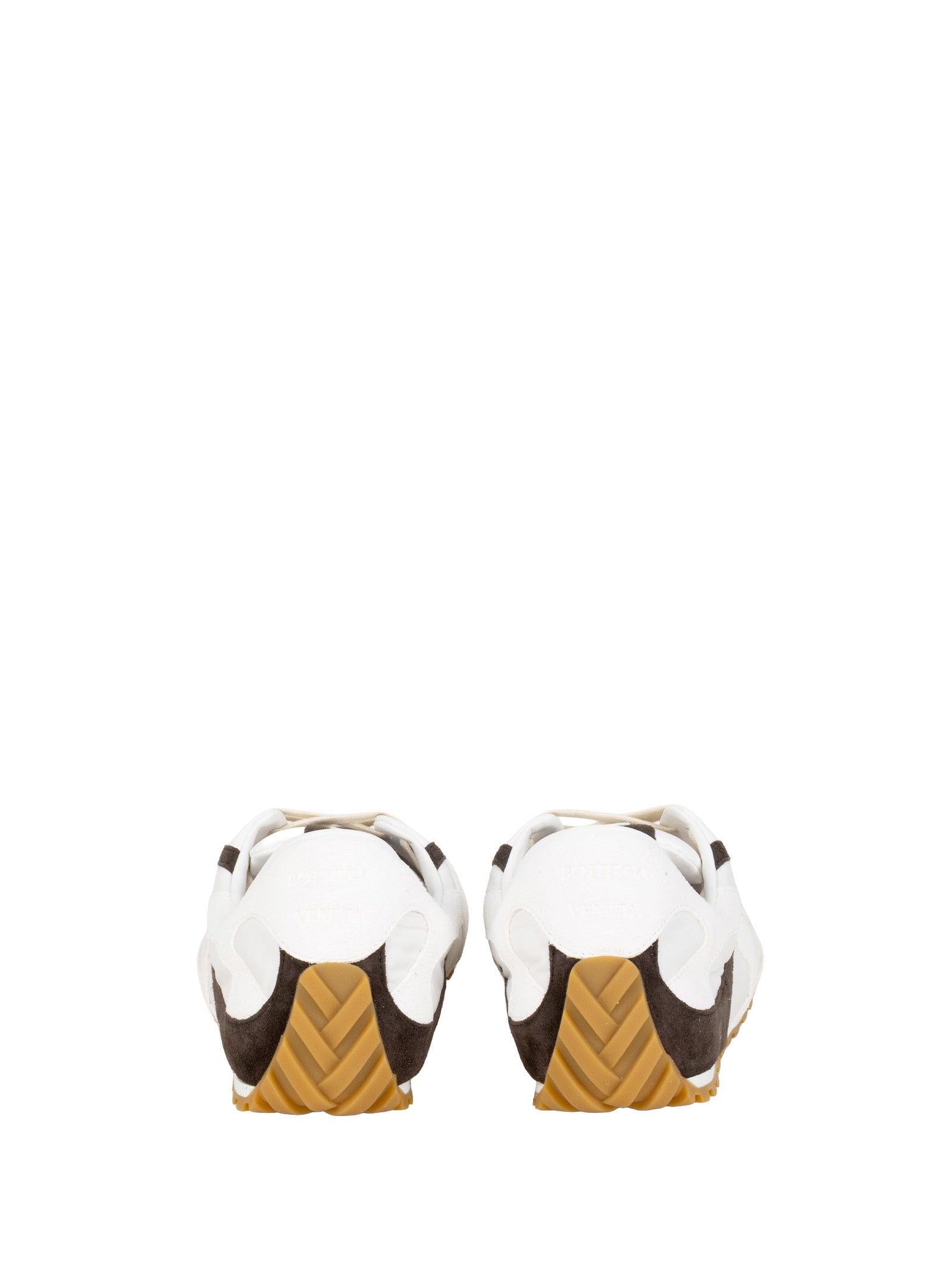 Bottega Veneta Sneakers White Espresso Calf Leather