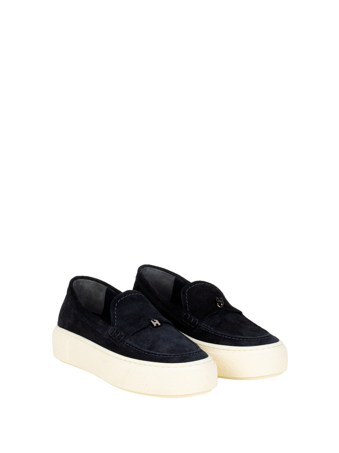 Hogan Sandals Blue Leather