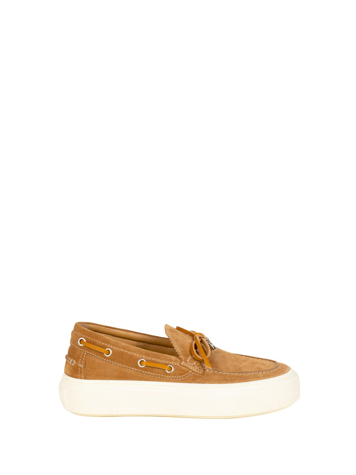 Hogan Flat Shoes Cammello Chiaro Leather