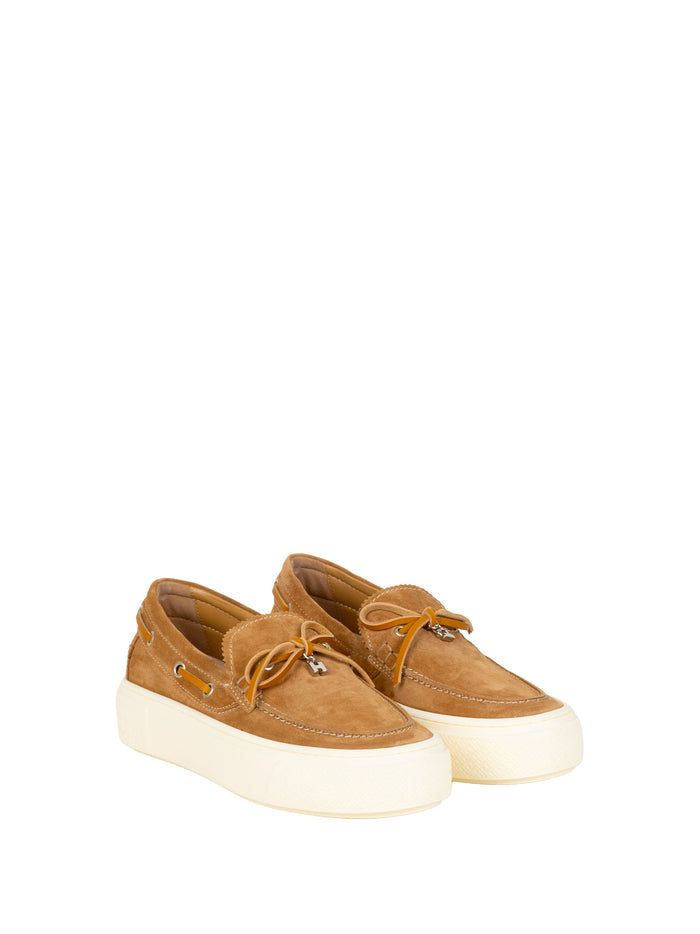 Hogan Flat Shoes Cammello Chiaro Leather