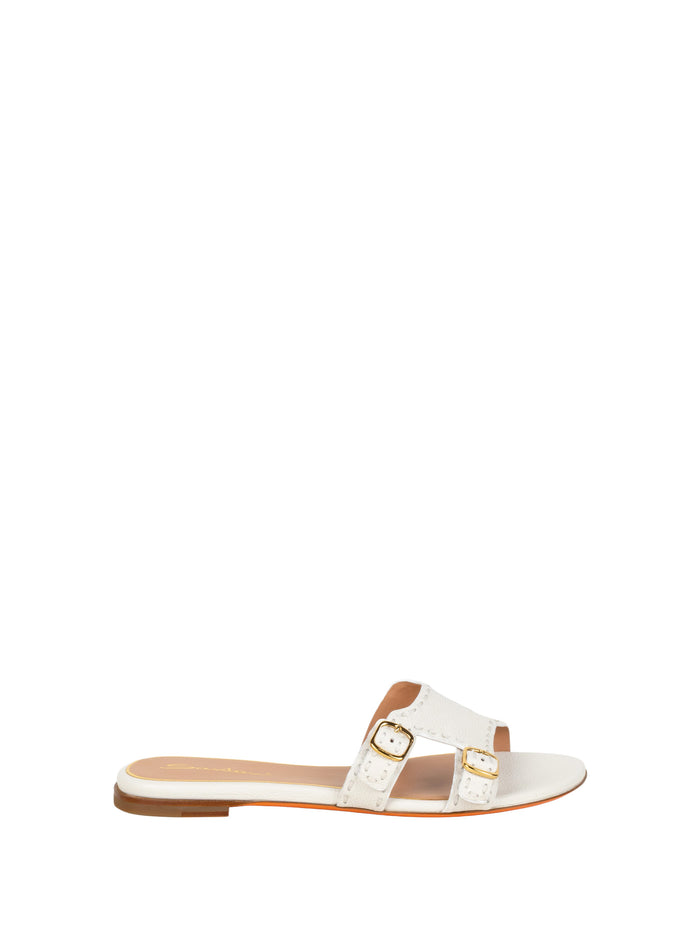 Santoni Sandals White