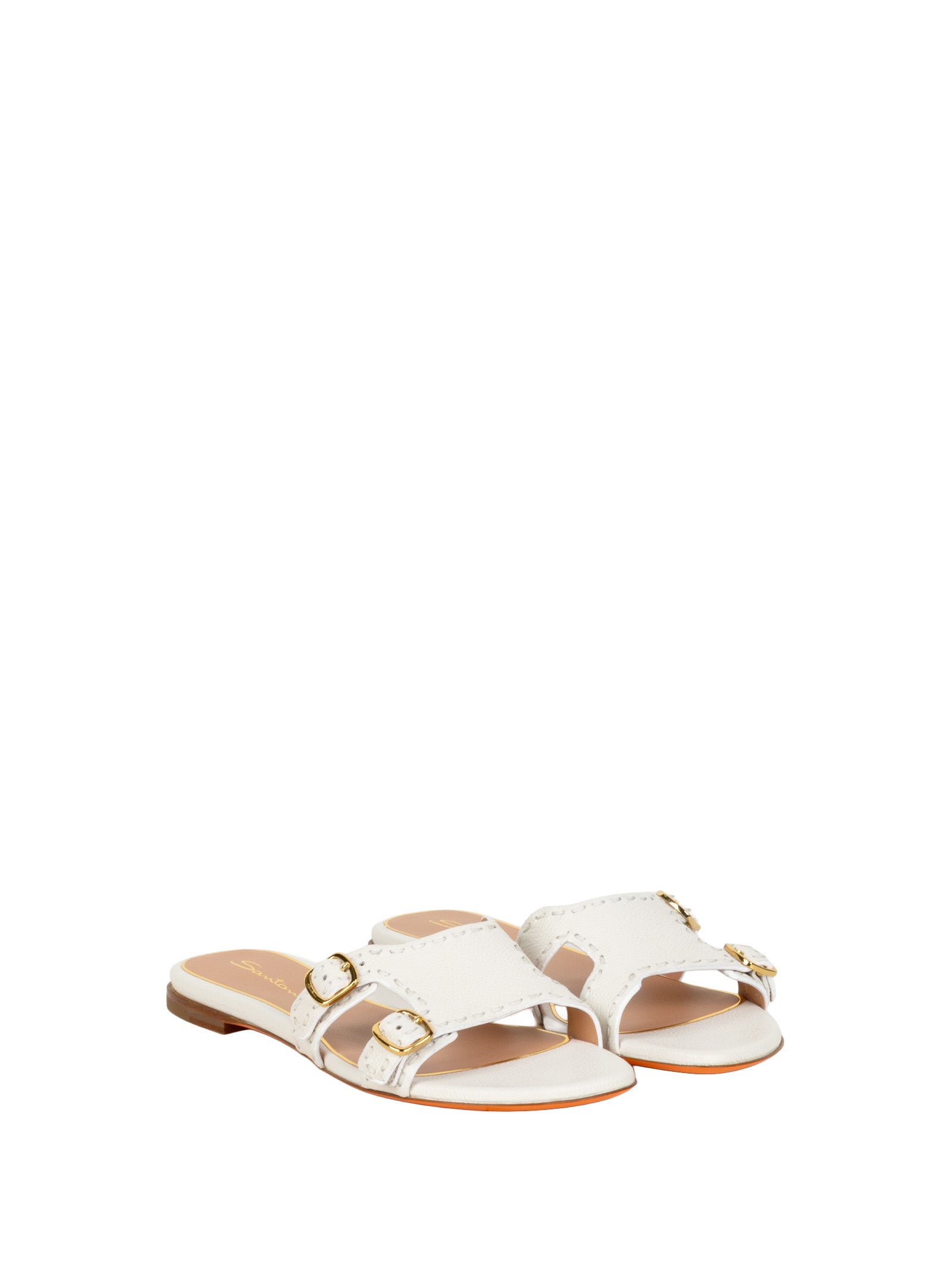 Santoni Sandals White