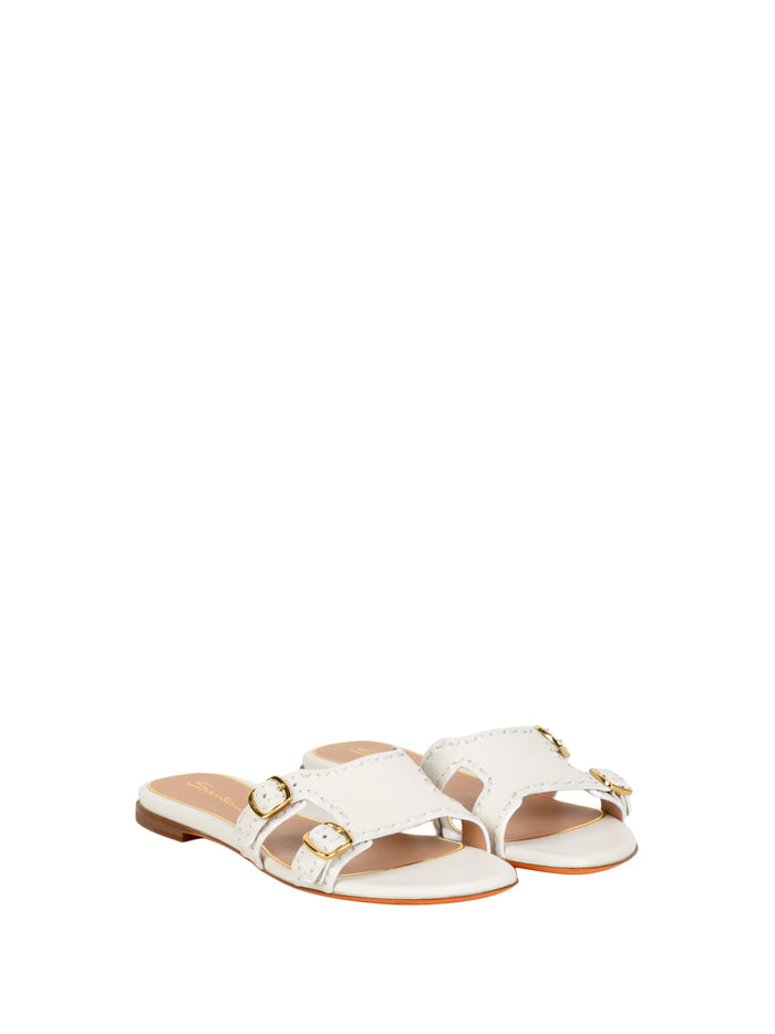 Santoni Sandals White