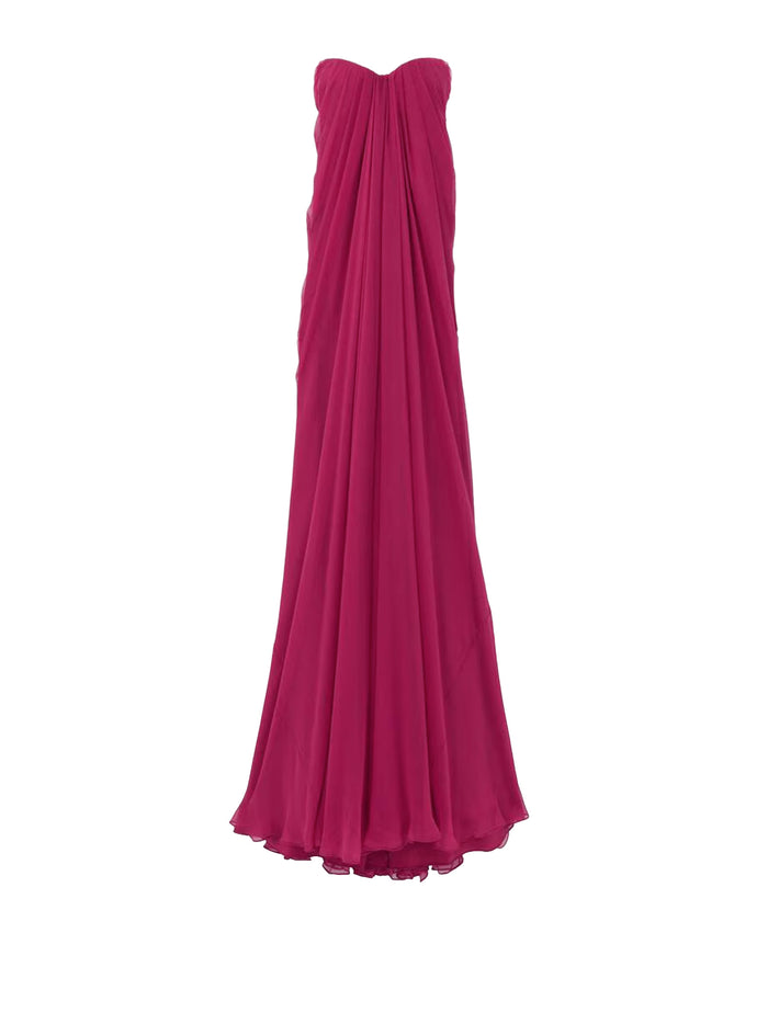 Alexander McQueen Dresses Raspberry Silk