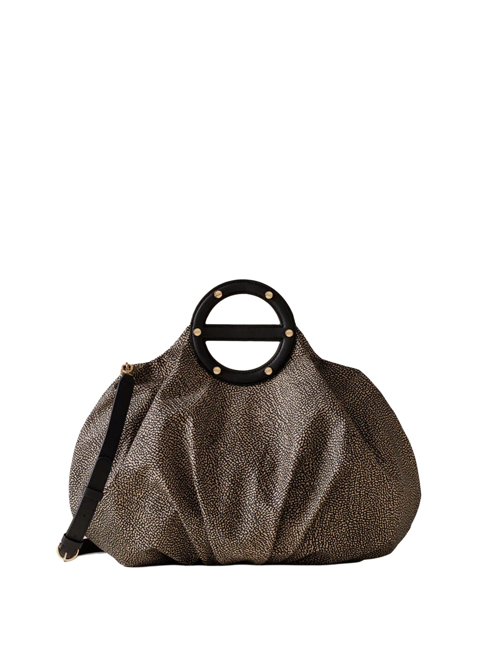 Borbonese Bags Op Naturale/ Nero