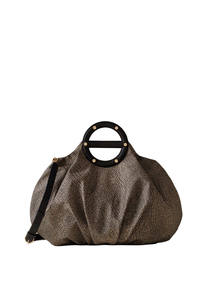 Borbonese Bags Op Naturale/ Nero